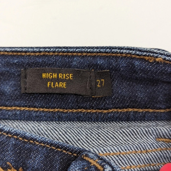 Lee Vintage Modern High Rise Flare Jeans Women’s Size 27 Dark Wash Denim - Picture 11 of 12